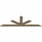 Ekena Millwork Saratoga Rough Sawn Timber Gable Bracket, Douglas Fir, 96"W x 32"H x 2"D x 6"F, 8/12 Pitch GBW096X32X0206SAR00RDF - alternate 2